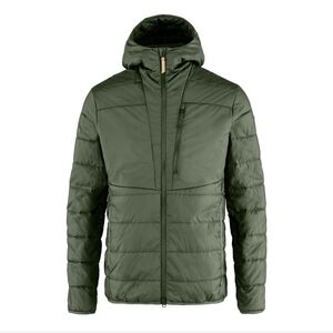Fjallraven "Keb Padded Hoodie". Long Sleeve. Lightweight. Green. Men Size S.